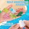 350Pcs Sea Animals Foam Stickers Cartoon Crab Turtle Prints Foam Decals Glitter Colorful Self Adhesive Sea Life Sticker Under The Ocean Sticker for Summer DIY Scrapbooking Wall Creative Decor